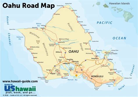 Oahu Maps - Printable Map Of Oahu Attractions - Printable Maps