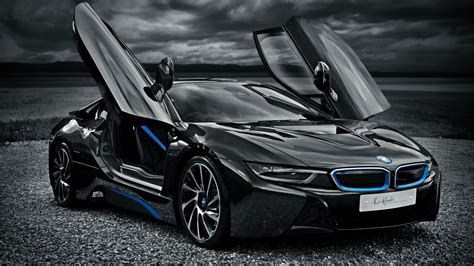 Download wallpaper: BMW i8 hybrid car 1366x768