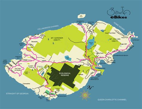 How long does it take to cycle around Bowen Island