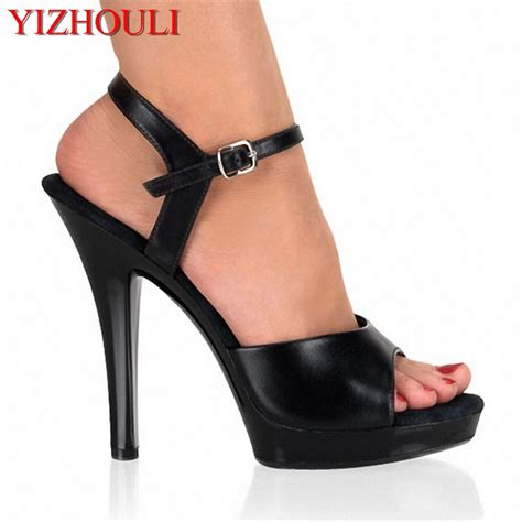 New Lady's Sexy 5 Inch High Heels Dance Shoes 13 CM High Heels Sandals ...