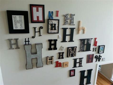 Letter H Wall Decor ~ Thankyou Letter