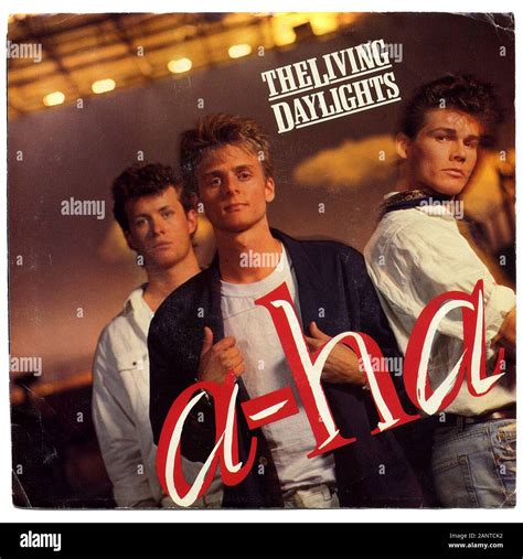 a-ha,The Living Daylights - Classic vintage vinyl album Stock Photo - Alamy