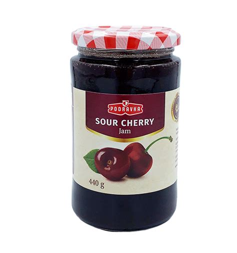 Podravka Sour Cherry Jam 440g - Gourmet Mix