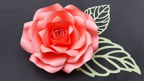 Free Large Rose Paper Flower Template | Best Flower Site