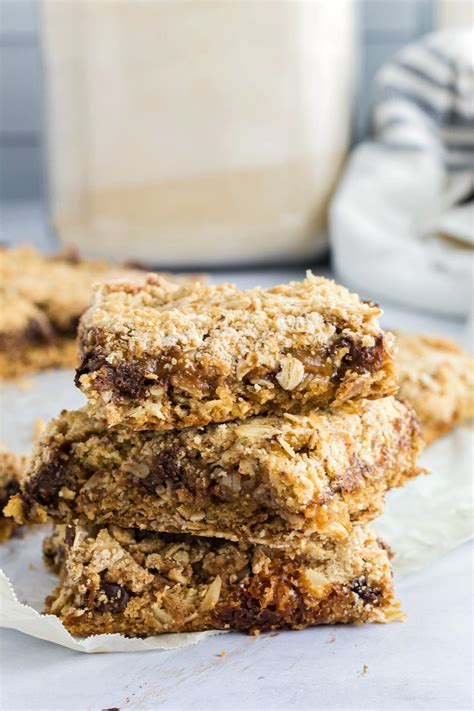 Chocolate Caramel Oatmeal Bars - Bunny's Warm Oven