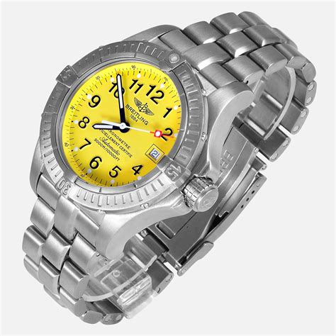 Breitling Avenger Seawolf Titanium Yellow Dial E17370 - Neofashion