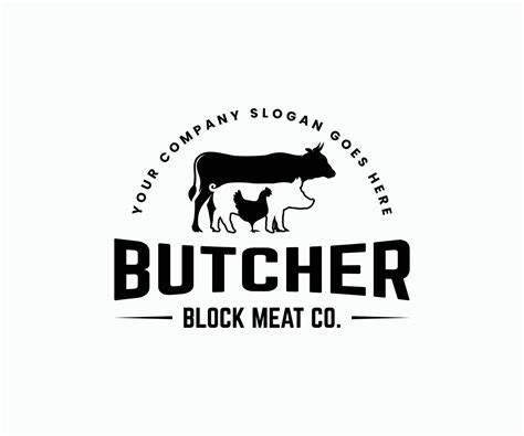 Butcher meat shop logo design. Butchery Logo Vector Art, Icons, and ...