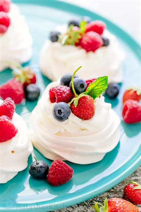 Mini Pavlovas Recipe (Video) - NatashasKitchen.com