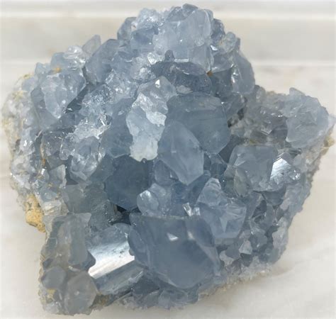 Celestite Cluster 1 - Sapphire and Soul