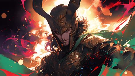 Marvel Loki Fire Desktop Wallpaper - Loki Wallpaper for Desktop 4K