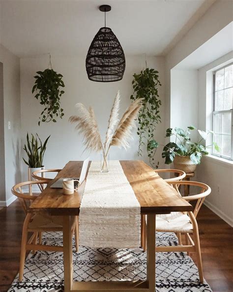 Live Edge Slaon Dining Table feat. Wild pampas grass via @theboholoft ...