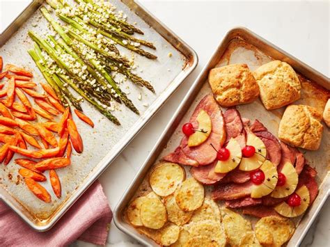 Easter Dinner on Two Sheet Pans Recipe | Food Network Kitchen | Food ...