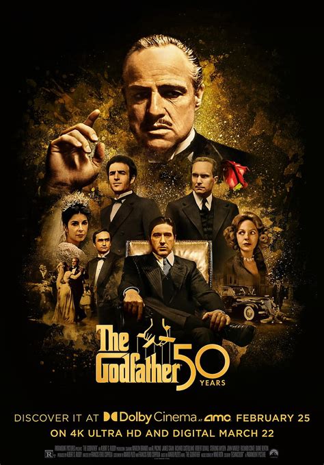 The Godfather (50th Anniversary) Movie Poster, The Godfather Movie ...