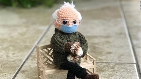 Crocheted doll of viral Bernie Sanders inauguration meme raises more ...