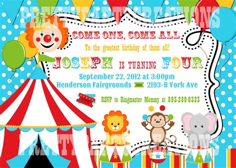 Free Printable Carnival Birthday Invitations | Dolanpedia