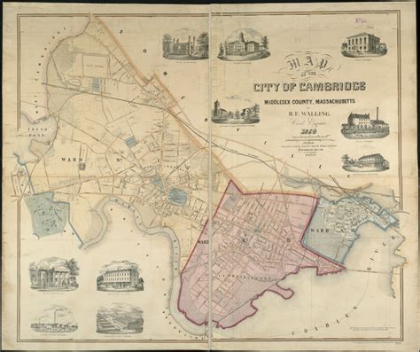 Map of the city of Cambridge, Middlesex County, Massachusetts - Norman ...