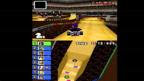 Mario Kart DS (NDS) walkthrough - Wario Stadium - YouTube