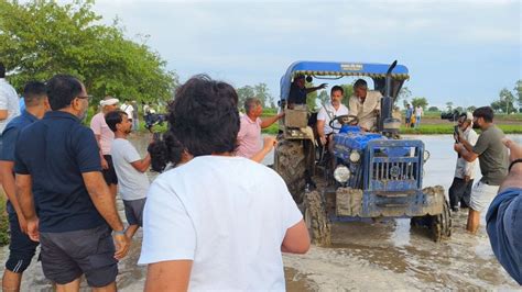 Rahul Gandhi drives tractor, sows seeds with farmers at fields in ...