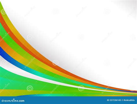 Blue Green and Orange Blank Visiting Card Design Background Vector ...