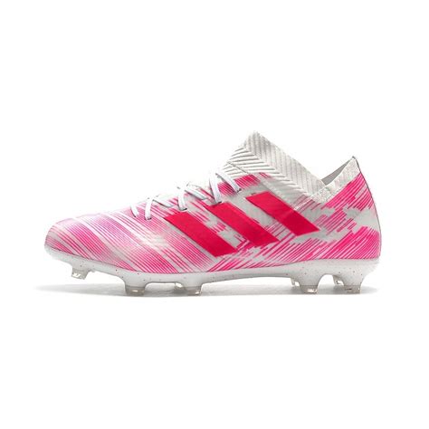 adidas Nemeziz Messi 18.1 FG Soccer Cleats - Pink White