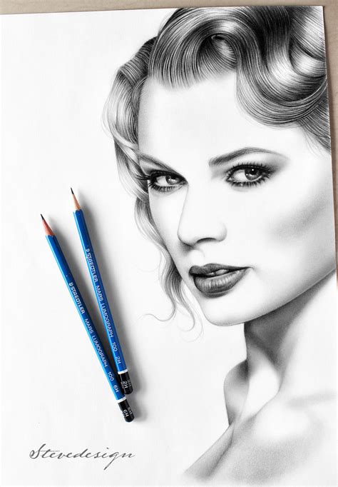 Taylor Swift Pencil Drawing by StevedesignStudio on DeviantArt