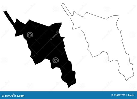 Gitega City Republic of Burundi, Gitega Province Map Vector ...