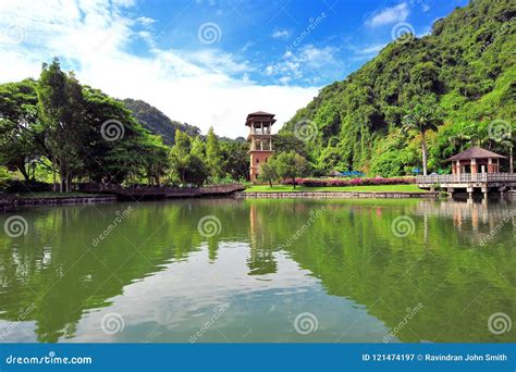 Gunung Lang Recreational Park Editorial Photography - Image of lake ...