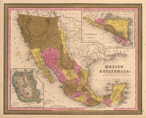 Antique Map of Mexico & Guatemala 1846 : nwcartographic.com – New World ...