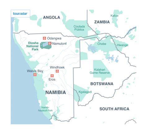 Pelagický Matematický kouř etosha national park map autorita Politika ...