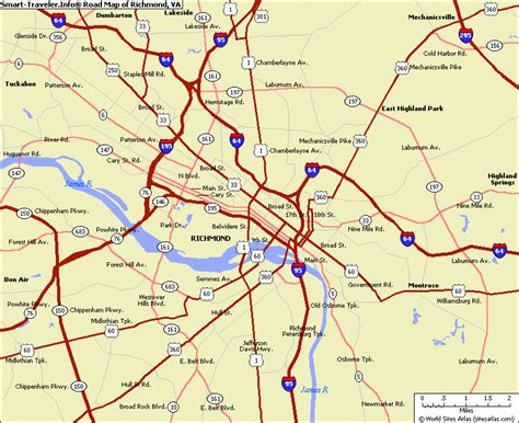 Richmond Map - Free Printable Maps