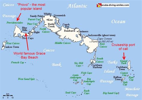 Map of Turks and Caicos - See The Location Of These Islands