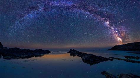 Milky Way during the Perseids flow above the Black sea, Bulgaria ...