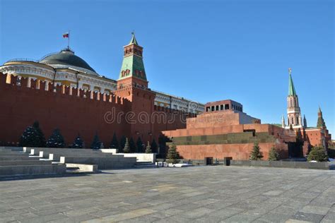 Lenin s Mausoleum. stock photo. Image of pyramid, square - 61816184