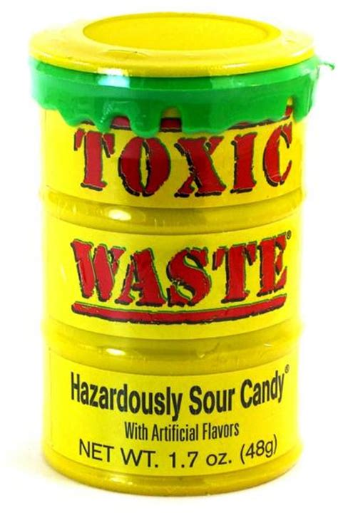 TOXIC WASTE HAZARDOUSLY SOUR CANDY 5-FLAVORS 48g - Marina Market