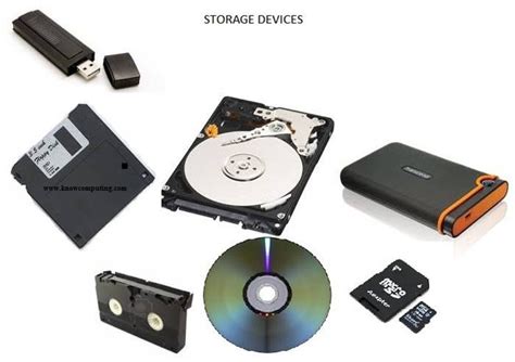 Types of storage devices and their characteristics - Know Computing