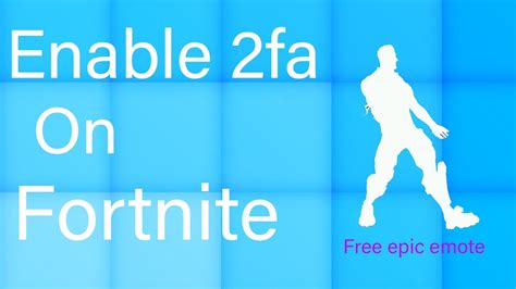 Fortnite.com 2fa