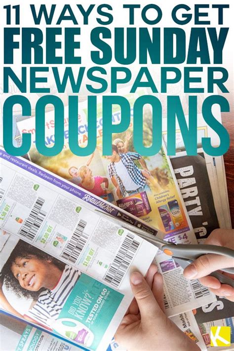 12 Ways to Get Newspaper Coupons And Sunday coupon inserts | Newspaper ...