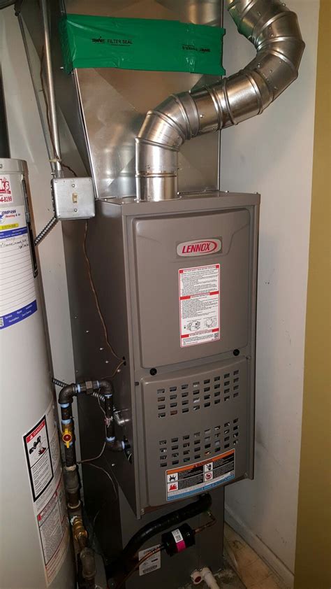 Lennox ML180 downflow natural gas furnace installed by Compass Heating ...