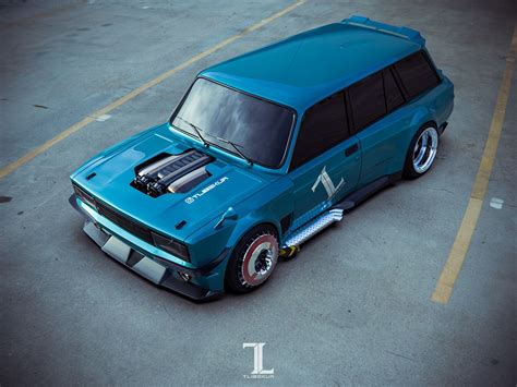 LADA 2104 on Behance | Custom cars, Hybrid car, Modified cars