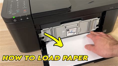 Canon PIXMA TR4720: How to Load Paper in the Printer - YouTube