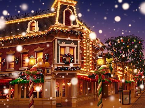 ドリームクリスマスタウン | Disneyland christmas, Christmas desktop, Christmas town