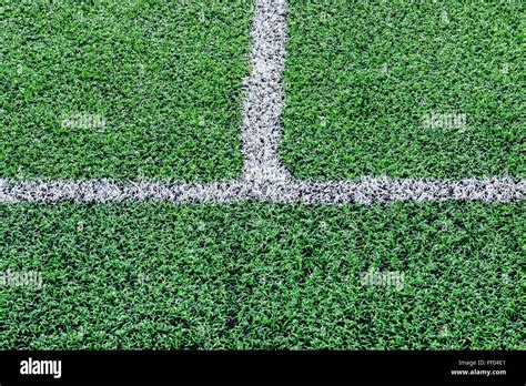 Artificial turf football field Stock Photo - Alamy