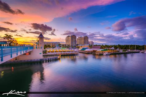 Boynton Beach Florida Sunset Waterway | Royal Stock Photo