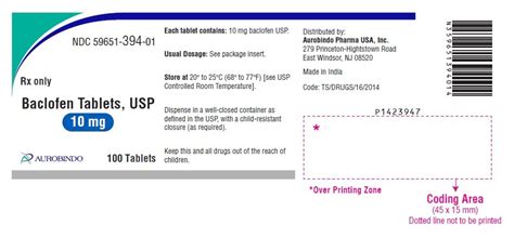 Baclofen - FDA prescribing information, side effects and uses