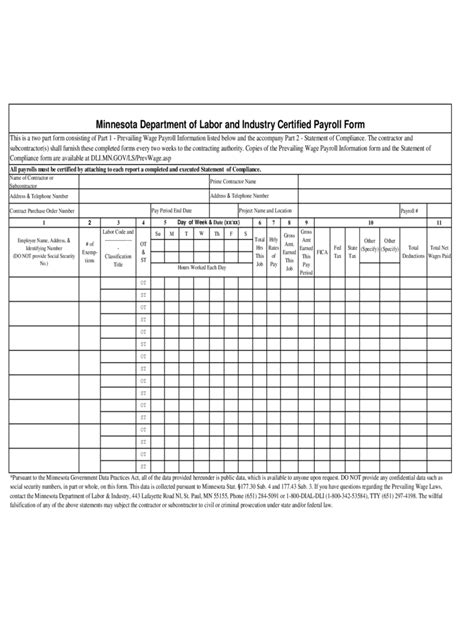 Certified Payroll Excel Template