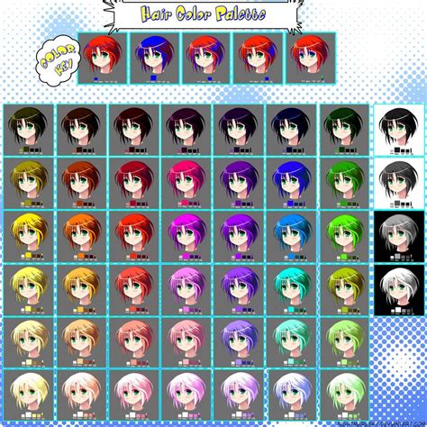 Anime Hair Color Palette Color Palette | Images and Photos finder