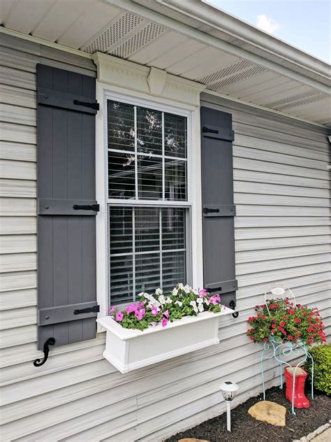 Board-N-Batten Shutters with Window Box on Ohio Home | Architectural Depot