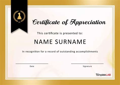 30 Free Certificate Of Appreciation Templates And Letters regarding ...