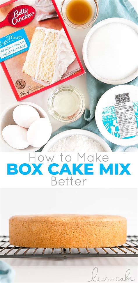 How to Make Box Cake Better (Almost Scratch Cake) | Liv for Cake