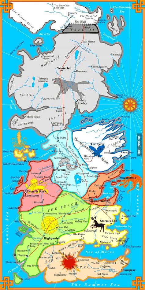 Game of Thrones 7 Kingdoms Map | Game of thrones map, Game of thrones ...